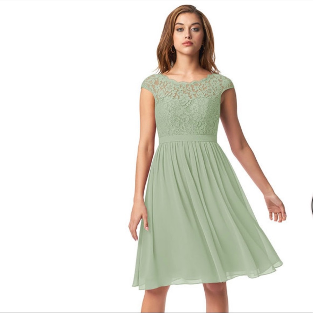 Green Azazie Shivani dress